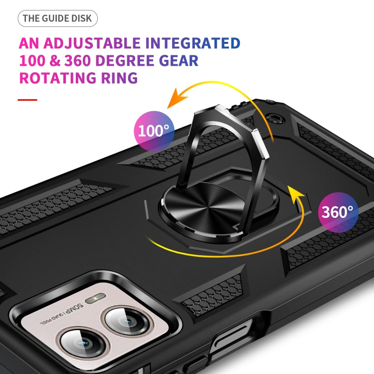 For Motorola Moto Edge+ 2023 Shockproof TPU + PC Phone Case with Holder