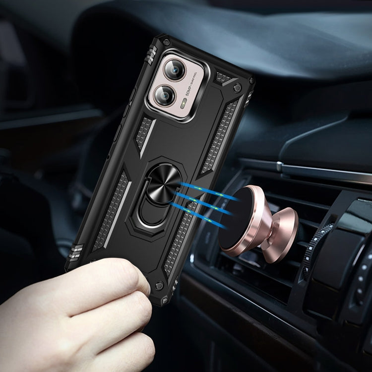 For Motorola Moto Edge+ 2023 Shockproof TPU + PC Phone Case with Holder