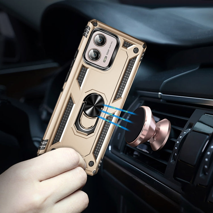 For Motorola Moto Edge+ 2023 Shockproof TPU + PC Phone Case with Holder