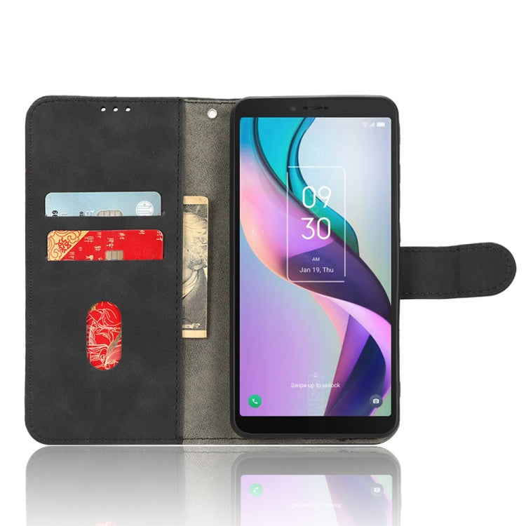 For TCL ION X Skin Feel Magnetic Flip Leather Phone Case