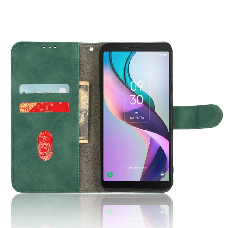 For TCL ION X Skin Feel Magnetic Flip Leather Phone Case