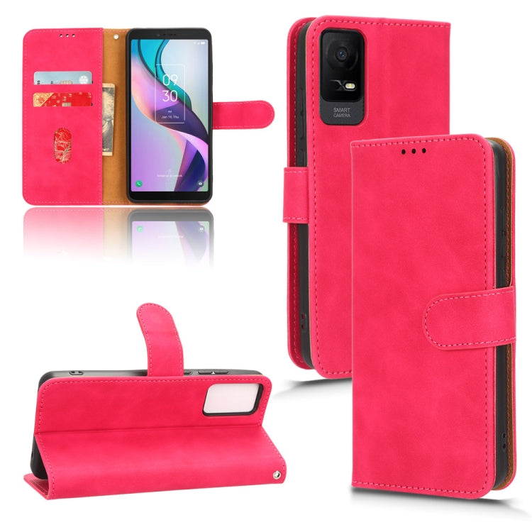 For TCL ION X Skin Feel Magnetic Flip Leather Phone Case