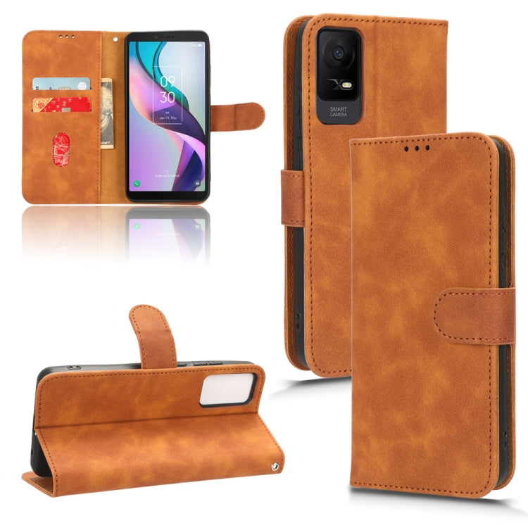 For TCL ION X Skin Feel Magnetic Flip Leather Phone Case