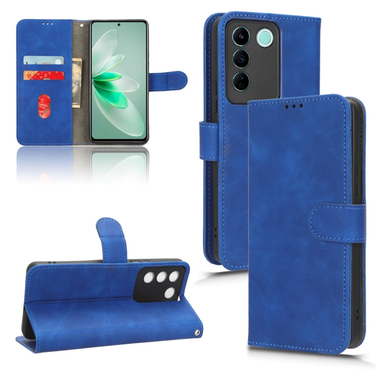 For vivo S16e Skin Feel Magnetic Flip Leather Phone Case