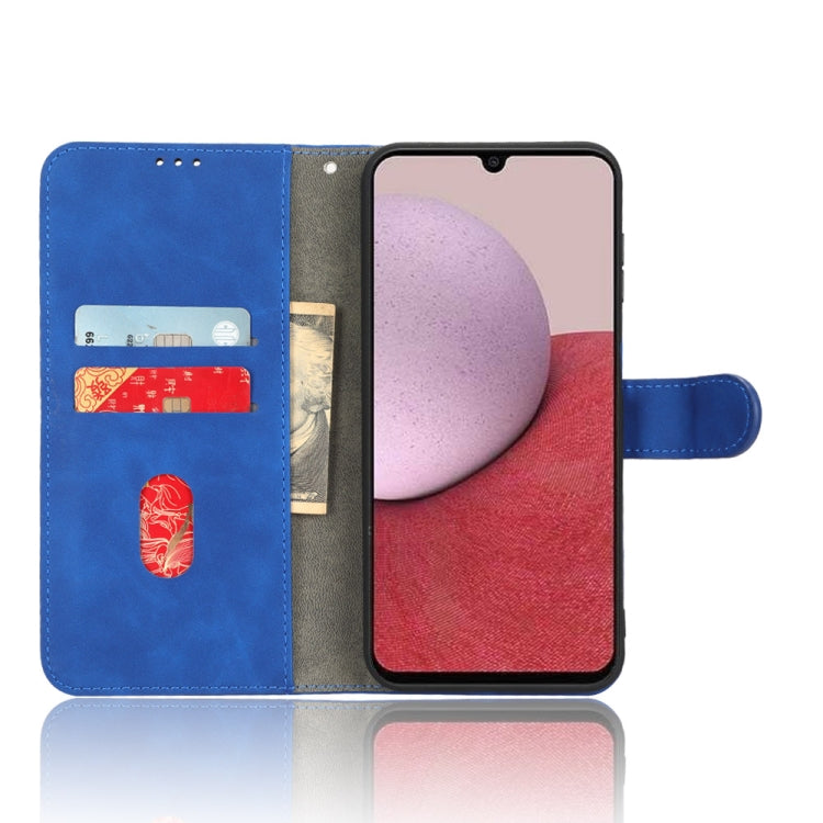 For Samsung Galaxy A24 4G Skin Feel Magnetic Flip Leather Phone Case