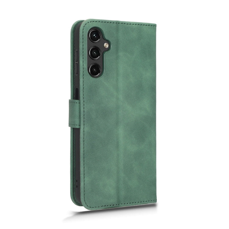 For Samsung Galaxy A24 4G Skin Feel Magnetic Flip Leather Phone Case
