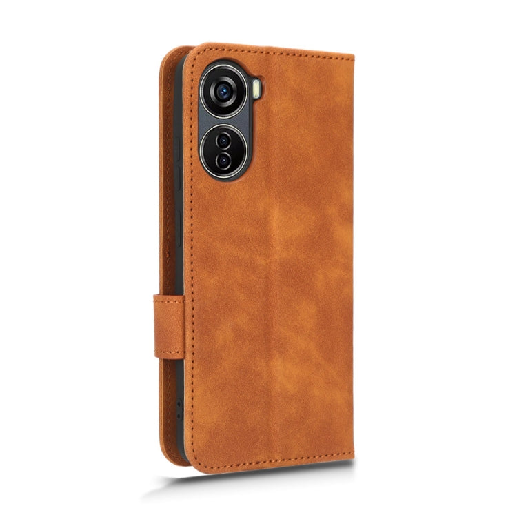 For ZTE Blade V40 Design Skin Feel Magnetic Flip Leather Phone Case