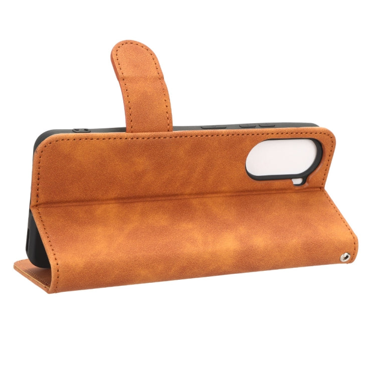 For ZTE Blade V40 Design Skin Feel Magnetic Flip Leather Phone Case