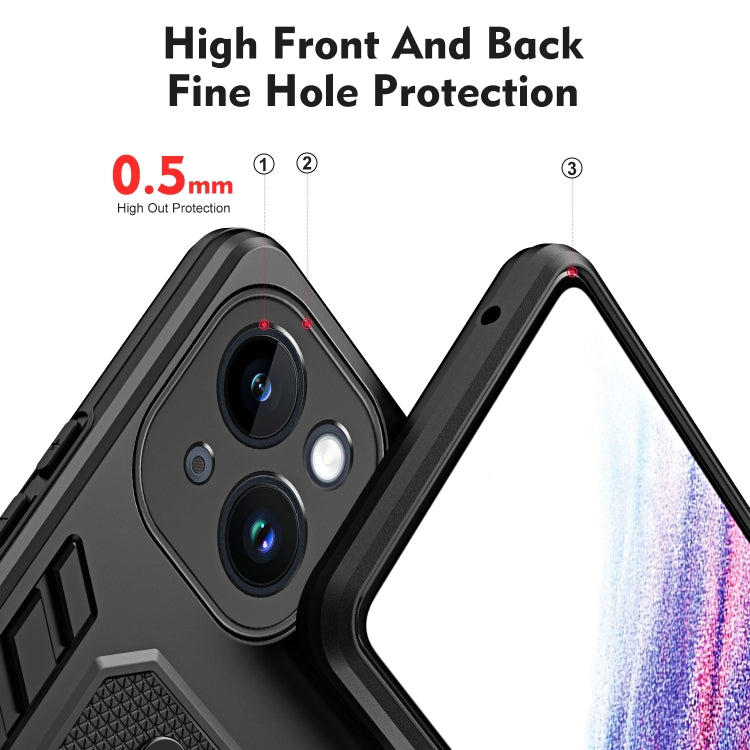 For iPhone 14 Variety Brave Armor Finger Loop Holder Phone Case