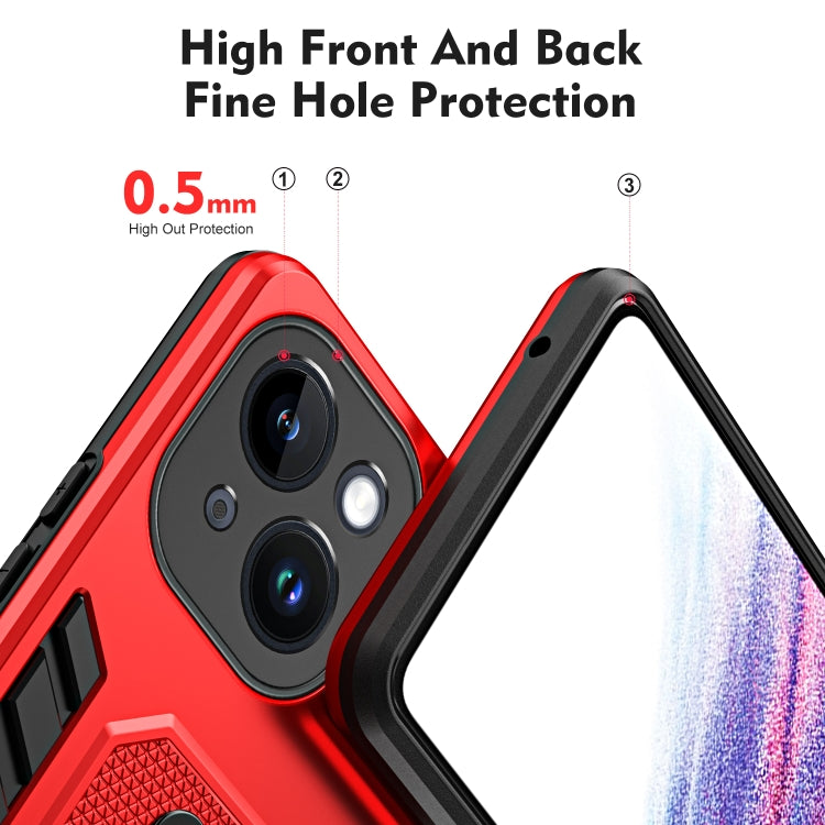 For iPhone 14 Variety Brave Armor Finger Loop Holder Phone Case