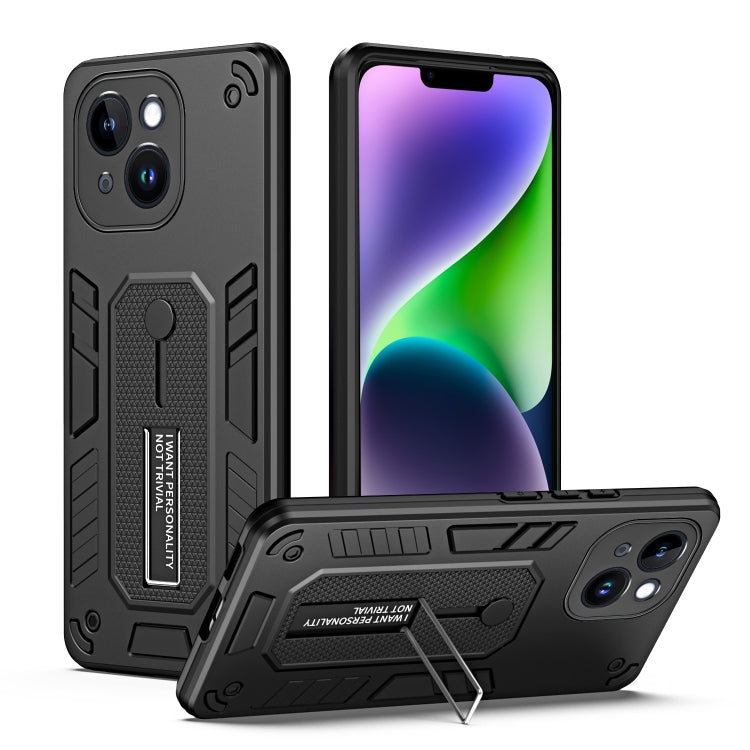 For iPhone 14 Plus Variety Brave Armor Finger Loop Holder Phone Case