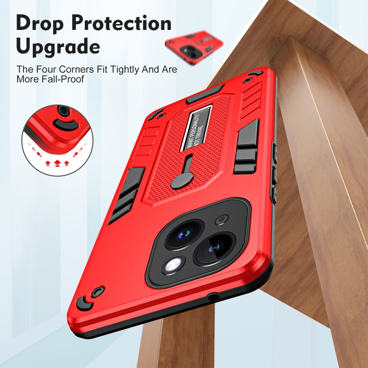 For iPhone 14 Plus Variety Brave Armor Finger Loop Holder Phone Case