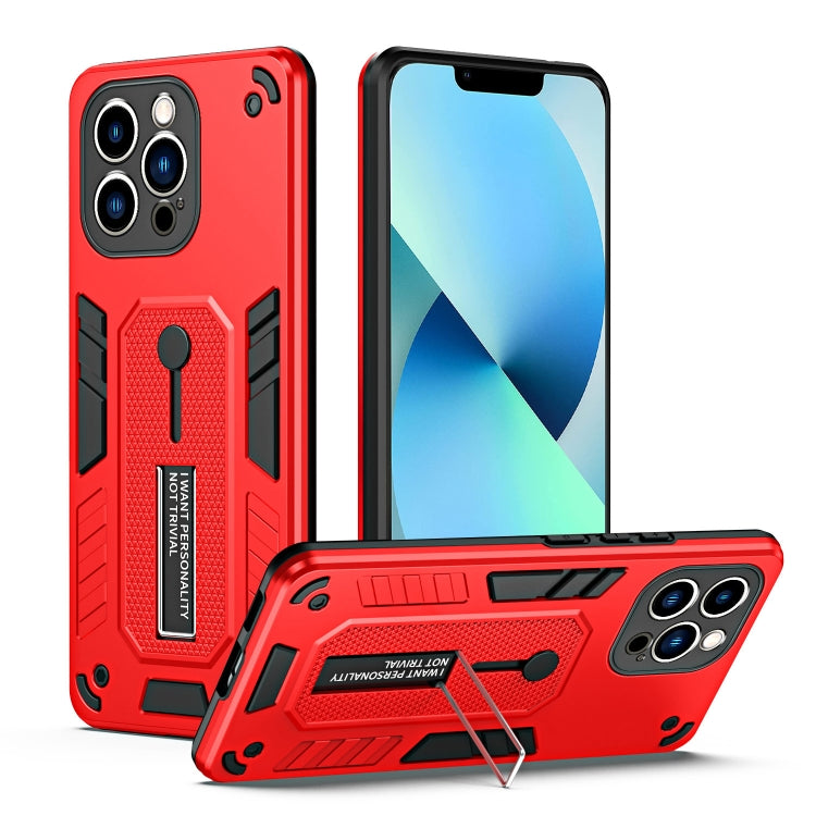 For iPhone 13 Pro Variety Brave Armor Finger Loop Holder Phone Case