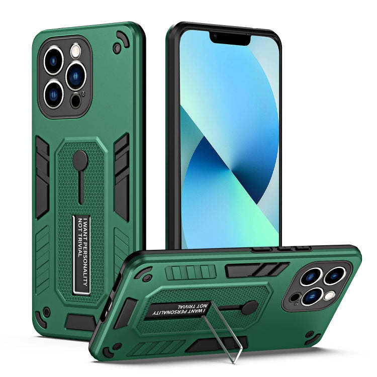 For iPhone 13 Pro Variety Brave Armor Finger Loop Holder Phone Case