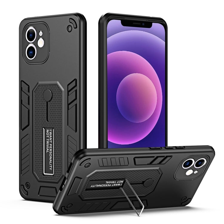 For iPhone 12 Variety Brave Armor Finger Loop Holder Phone Case