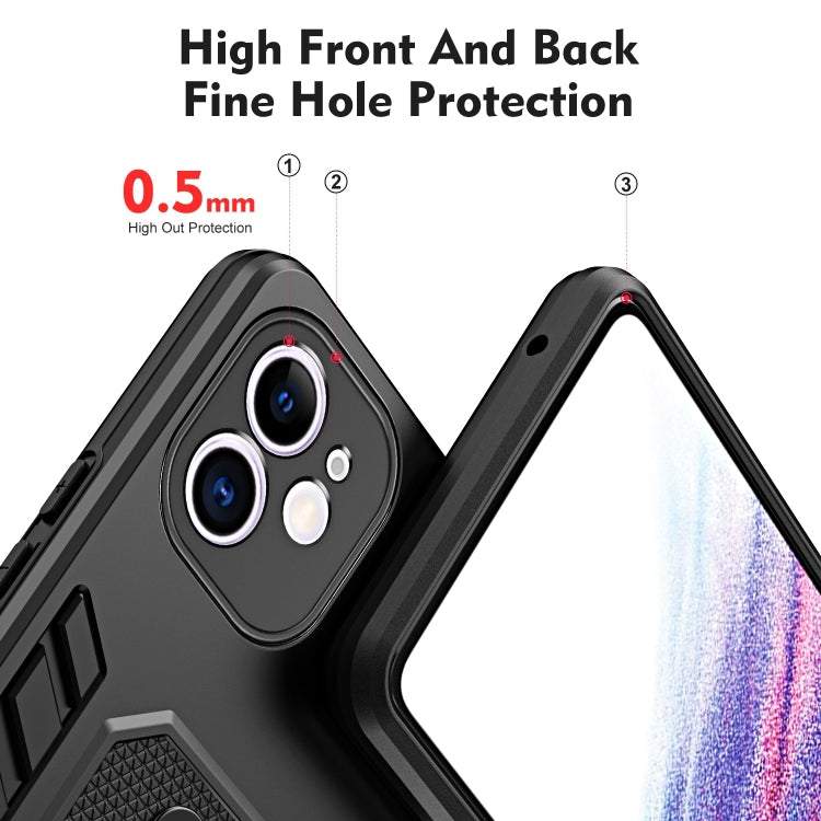 For iPhone 12 Variety Brave Armor Finger Loop Holder Phone Case