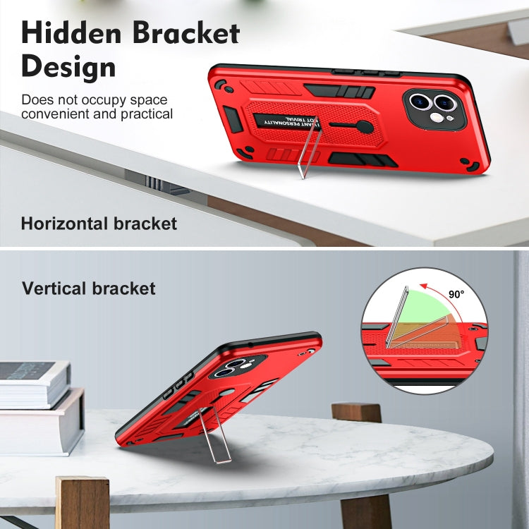 For iPhone 12 Variety Brave Armor Finger Loop Holder Phone Case