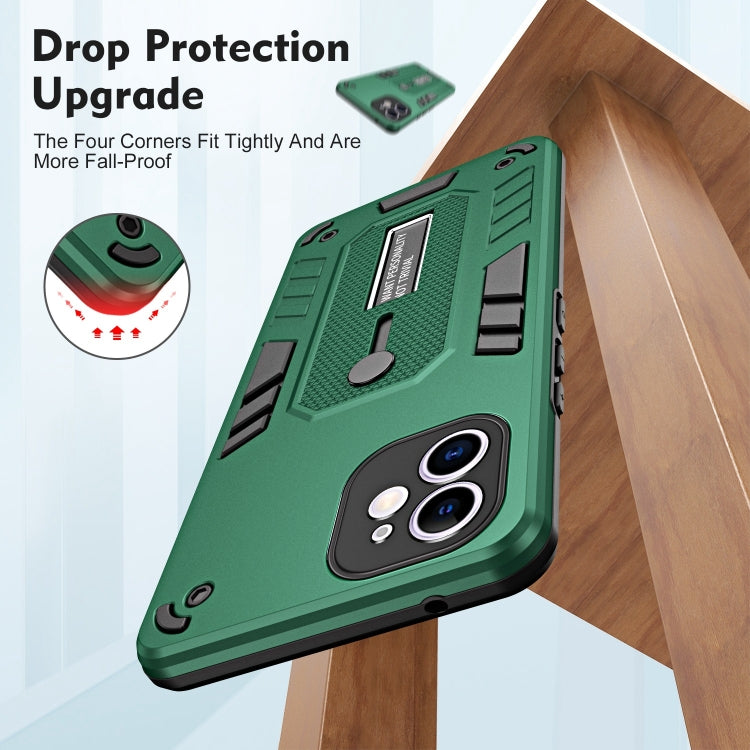 For iPhone 12 Variety Brave Armor Finger Loop Holder Phone Case