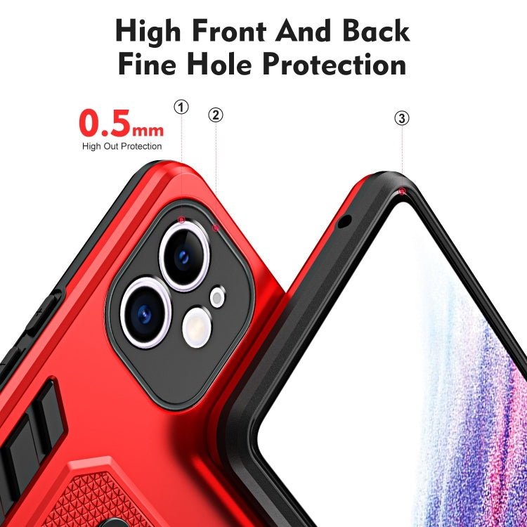 For iPhone 11 Variety Brave Armor Finger Loop Holder Phone Case