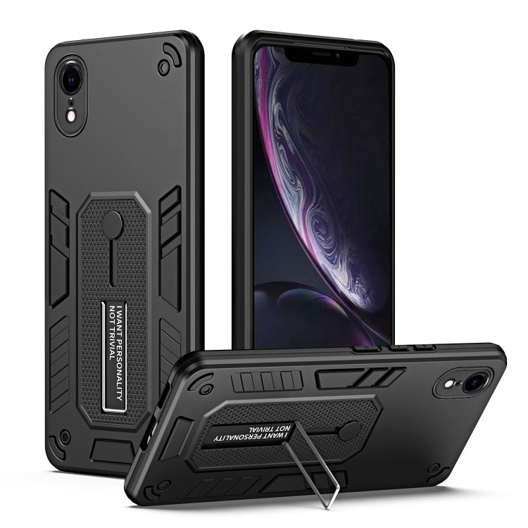 For iPhone XR Variety Brave Armor Finger Loop Holder Phone Case