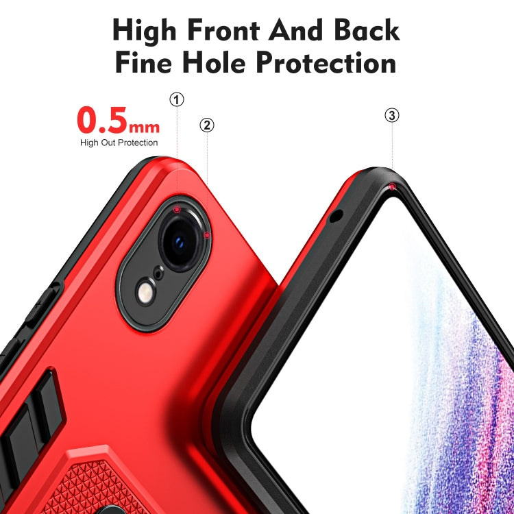For iPhone XR Variety Brave Armor Finger Loop Holder Phone Case