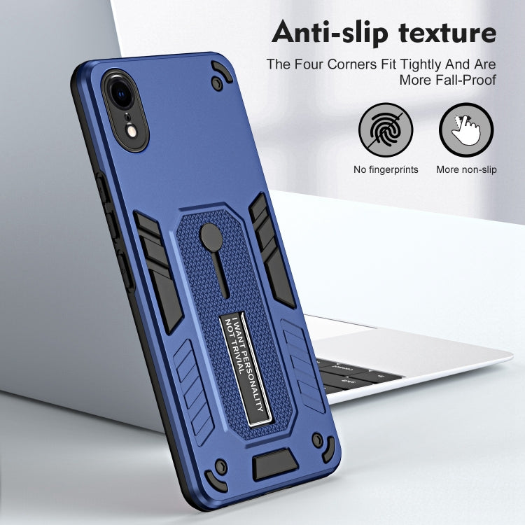 For iPhone XR Variety Brave Armor Finger Loop Holder Phone Case