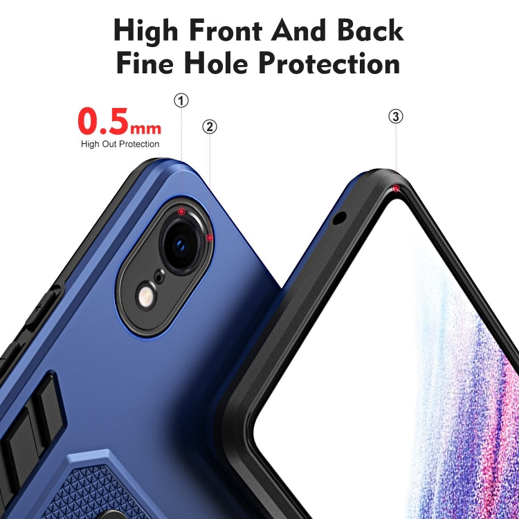 For iPhone XR Variety Brave Armor Finger Loop Holder Phone Case