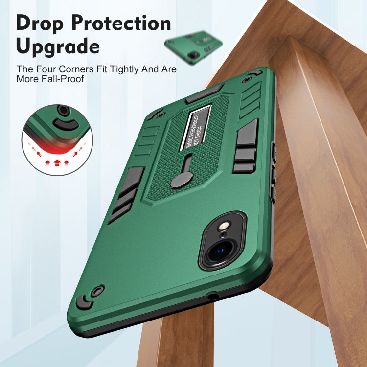 For iPhone XR Variety Brave Armor Finger Loop Holder Phone Case