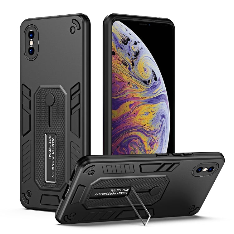 For iPhone XS Max Variety Brave Armor Finger Loop Holder Phone Case