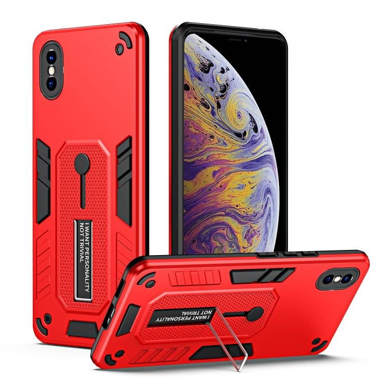 For iPhone XS Max Variety Brave Armor Finger Loop Holder Phone Case