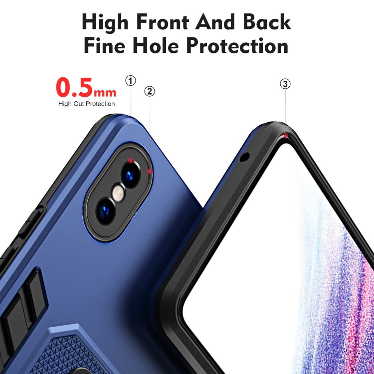 For iPhone XS Max Variety Brave Armor Finger Loop Holder Phone Case