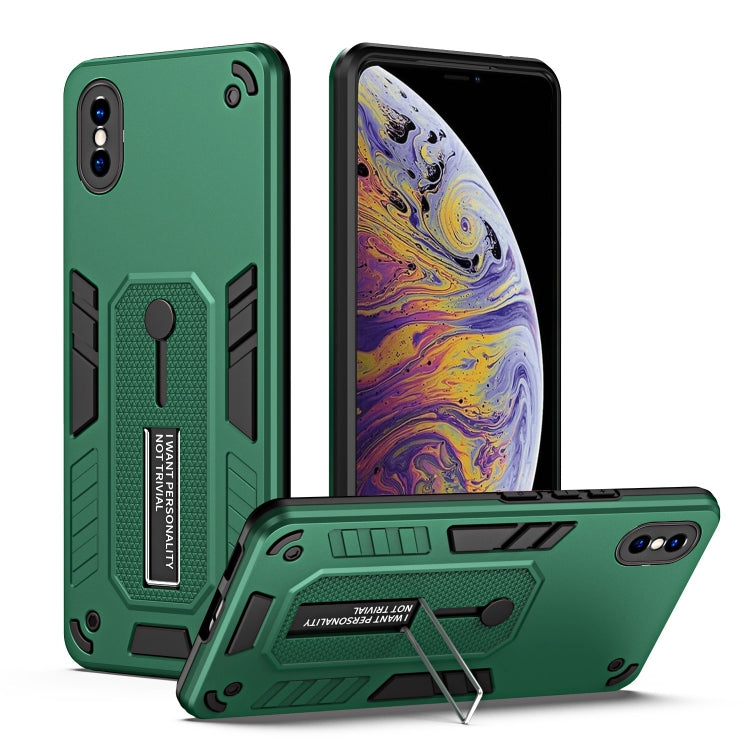 For iPhone XS Max Variety Brave Armor Finger Loop Holder Phone Case