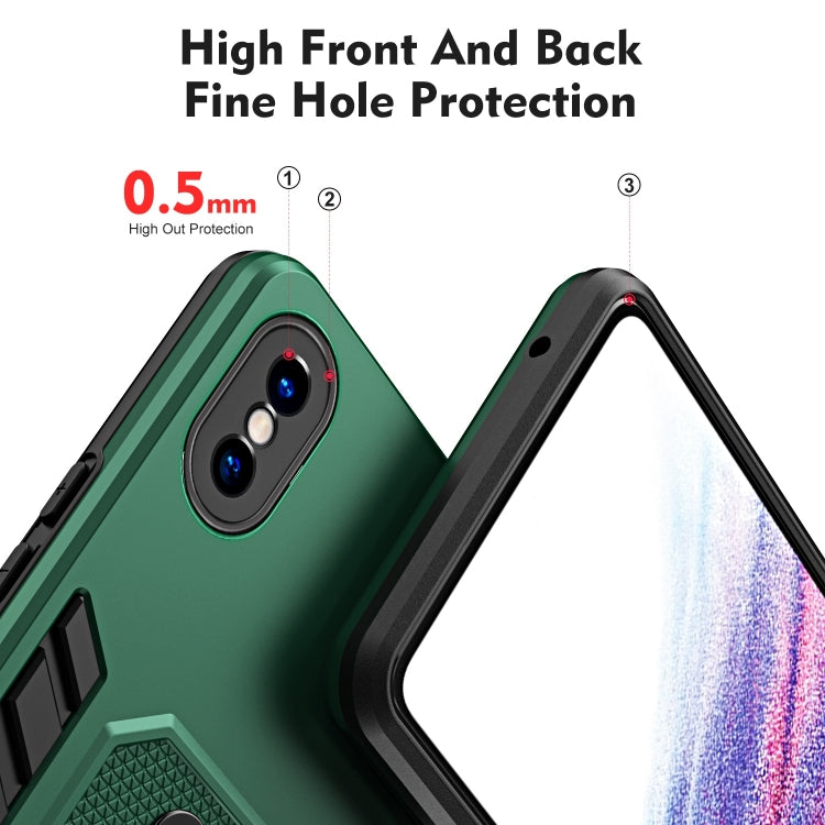 For iPhone XS Max Variety Brave Armor Finger Loop Holder Phone Case