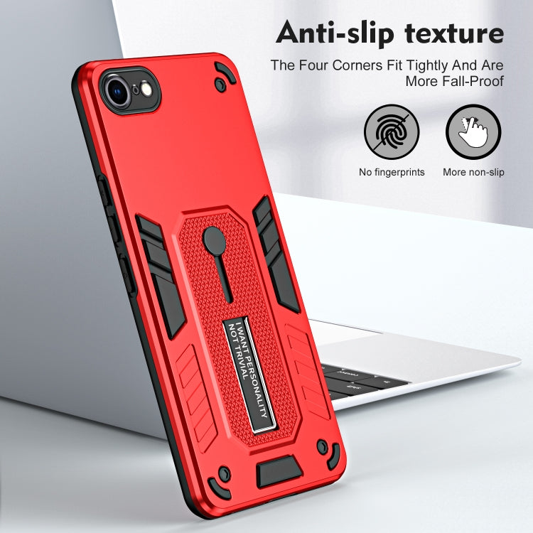 For iPhone SE 2022 / 2020 / 7 / 8 Variety Brave Armor Finger Loop Holder Phone Case