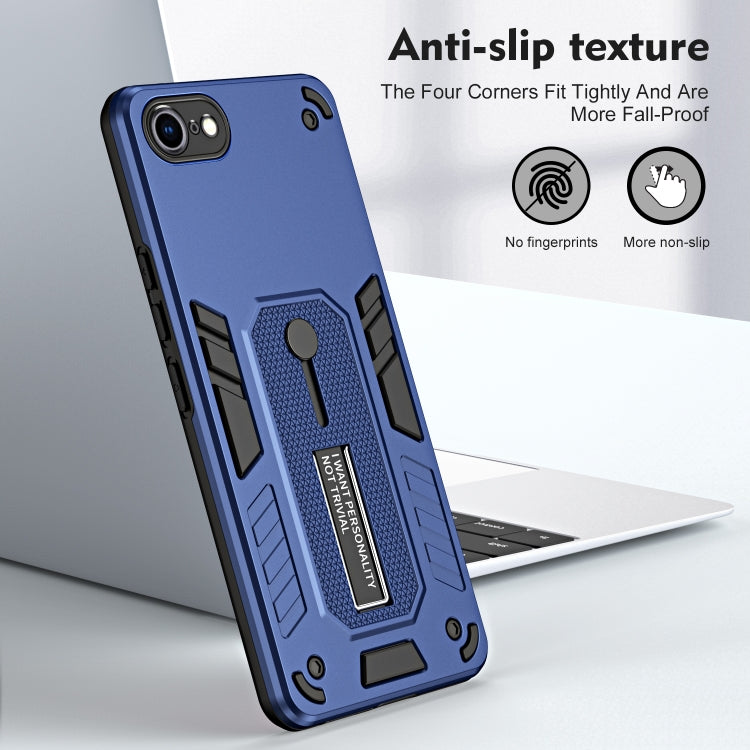 For iPhone SE 2022 / 2020 / 7 / 8 Variety Brave Armor Finger Loop Holder Phone Case