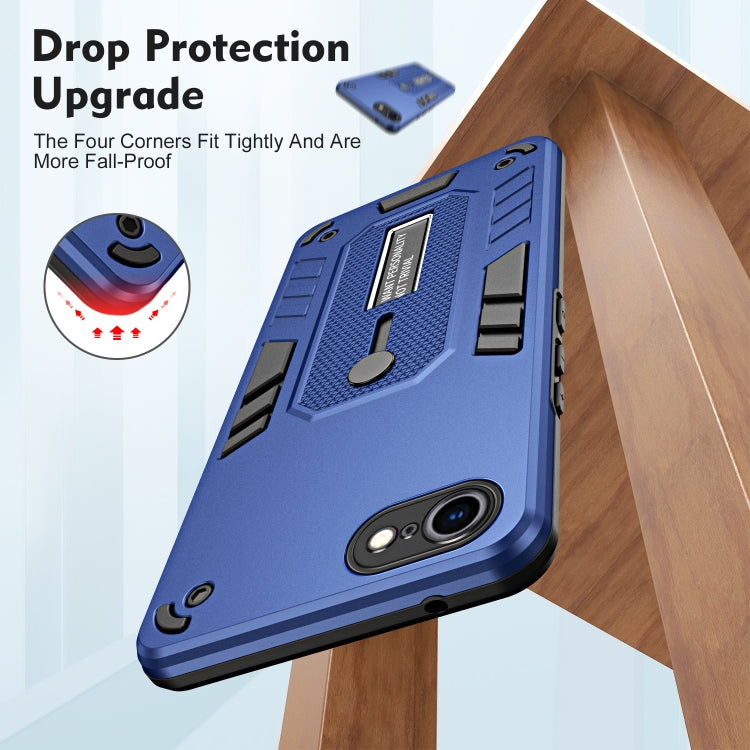 For iPhone SE 2022 / 2020 / 7 / 8 Variety Brave Armor Finger Loop Holder Phone Case
