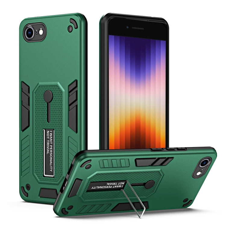 For iPhone SE 2022 / 2020 / 7 / 8 Variety Brave Armor Finger Loop Holder Phone Case