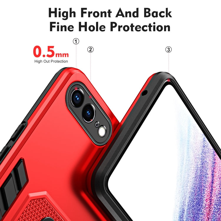 For iPhone 7 Plus / 8 Plus Variety Brave Armor Finger Loop Holder Phone Case