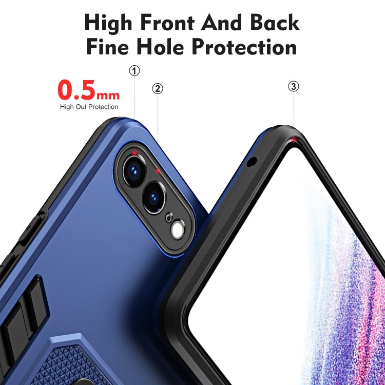 For iPhone 7 Plus / 8 Plus Variety Brave Armor Finger Loop Holder Phone Case