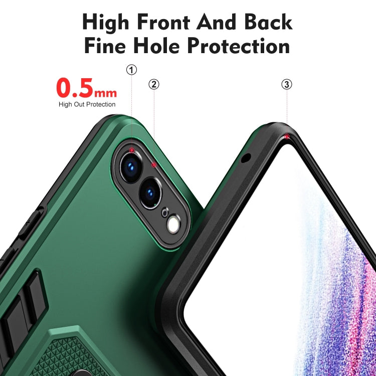 For iPhone 7 Plus / 8 Plus Variety Brave Armor Finger Loop Holder Phone Case