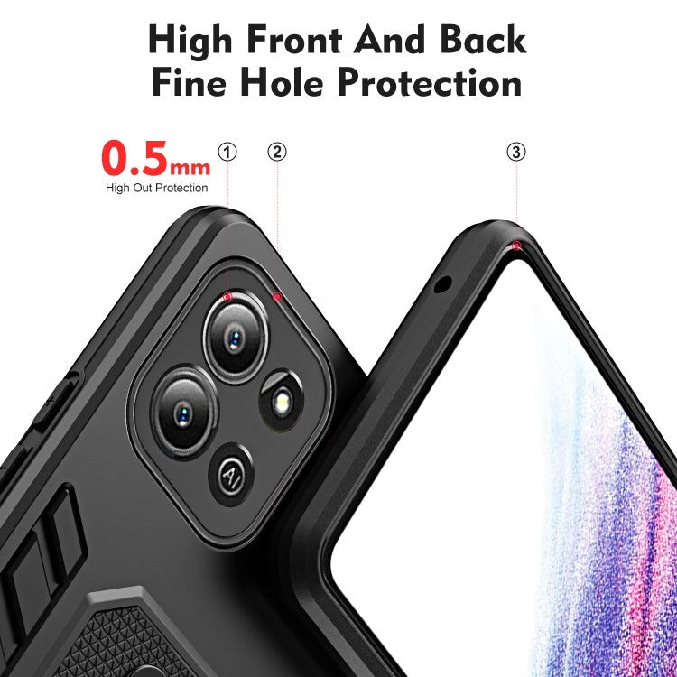 For Infinix Hot 11 2022 Variety Brave Armor Finger Loop Holder Phone Case