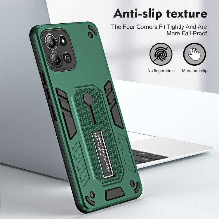 For Infinix Hot 11 2022 Variety Brave Armor Finger Loop Holder Phone Case