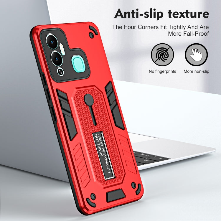 For Infinix Hot 12 Play Variety Brave Armor Finger Loop Holder Phone Case