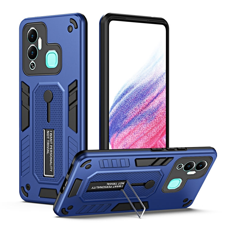 For Infinix Hot 12 Play Variety Brave Armor Finger Loop Holder Phone Case