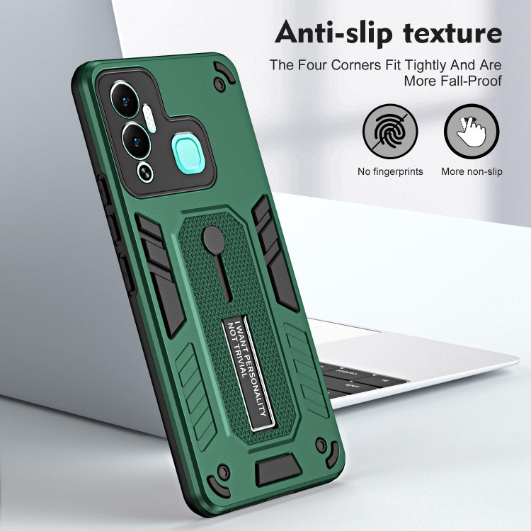 For Infinix Hot 12 Play Variety Brave Armor Finger Loop Holder Phone Case