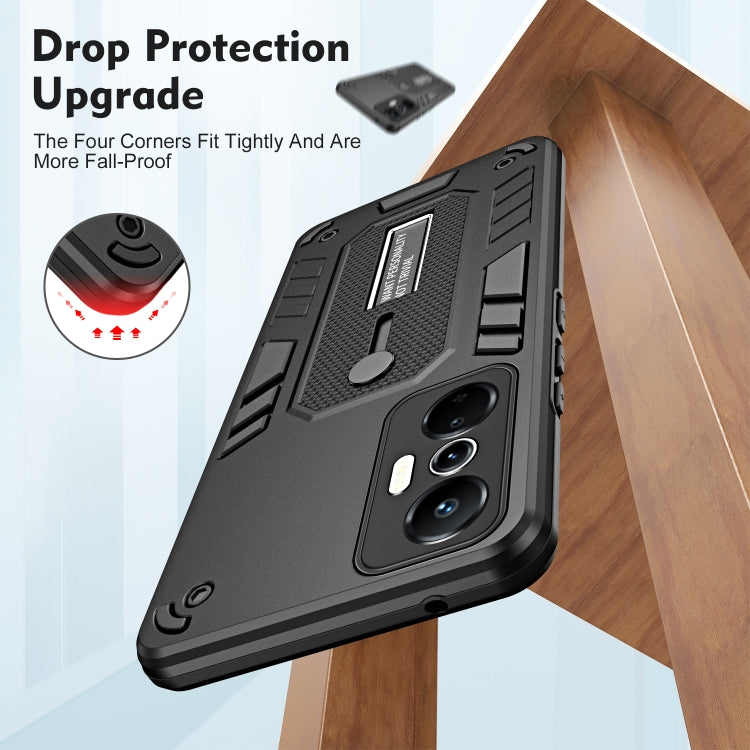 For Infinix Hot 20s Variety Brave Armor Finger Loop Holder Phone Case