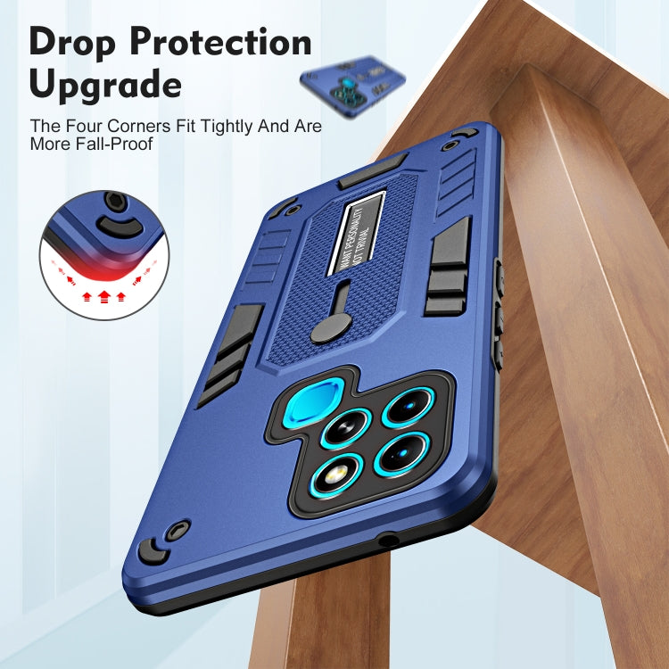 For Infinix Smart 6 Variety Brave Armor Finger Loop Holder Phone Case