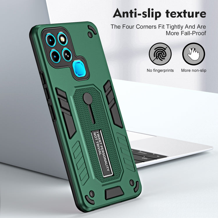 For Infinix Smart 6 Variety Brave Armor Finger Loop Holder Phone Case