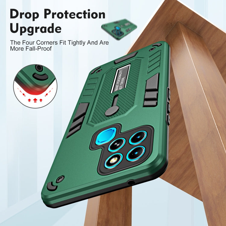 For Infinix Smart 6 Variety Brave Armor Finger Loop Holder Phone Case