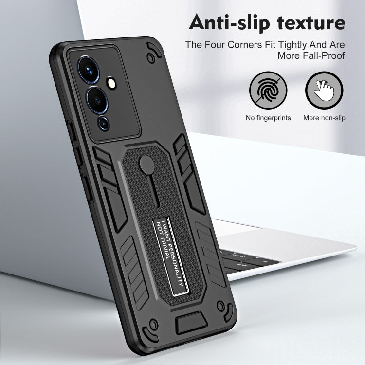 For Infinix Note 12 G96 Variety Brave Armor Finger Loop Holder Phone Case
